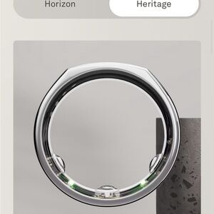 Oura Black Ring Wearable with Smart Features